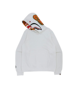 Bape Shark Tiger Hoodie White