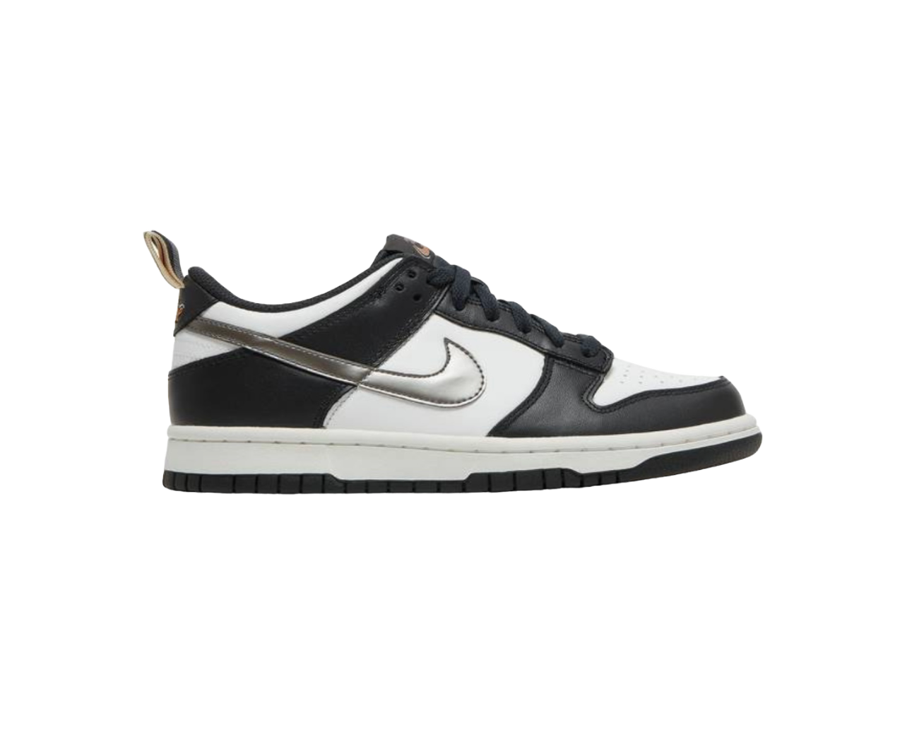 Nike Dunk Low Black/White Silver Swoosh