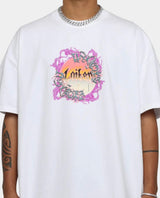 Loiter Acid Wash White Logo Tee