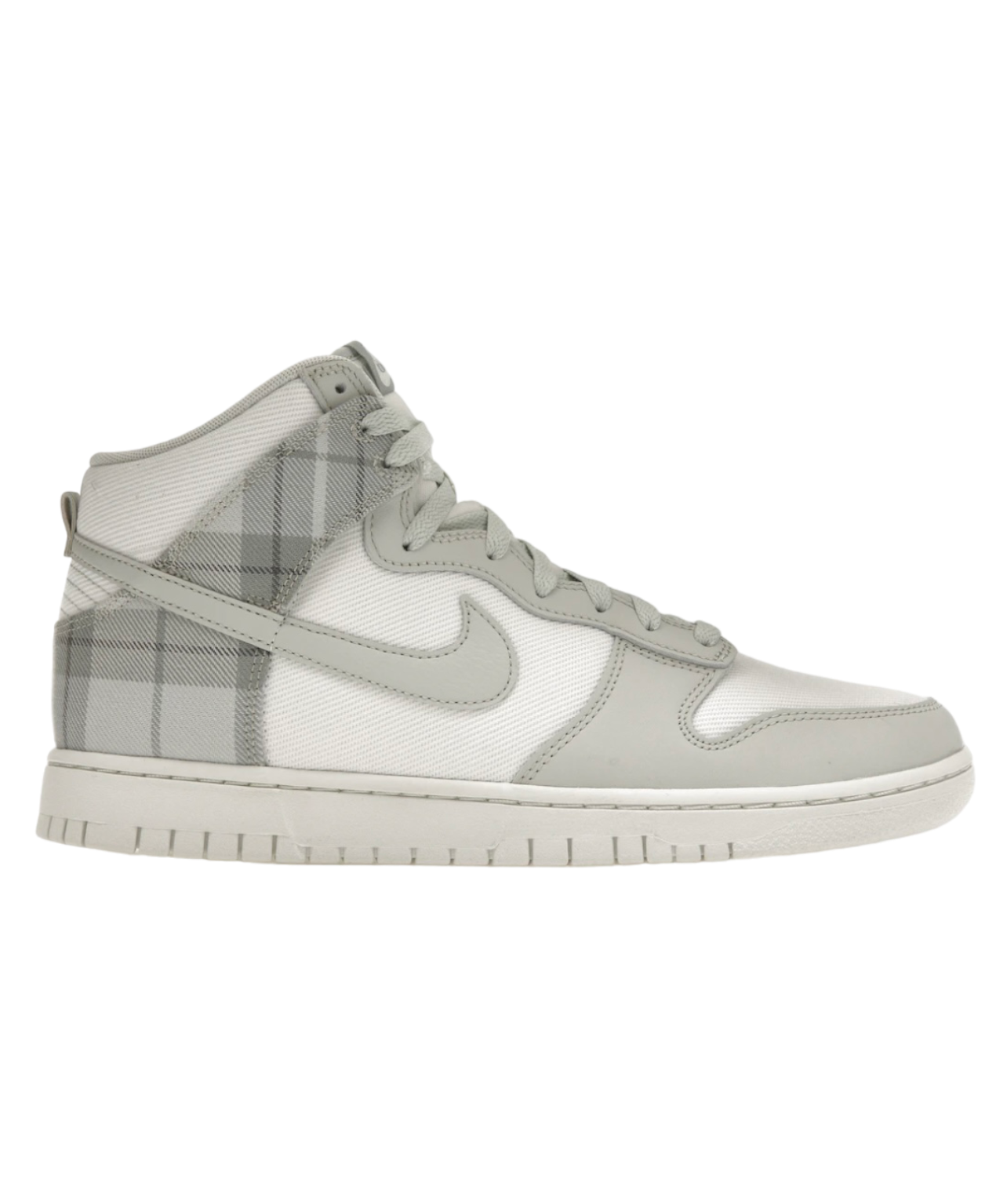 Nike Dunk High Plaid White/Green