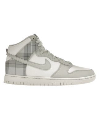 Nike Dunk High Plaid White/Green