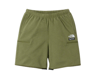 Supreme X North Face Sweatpants/Shorts Green