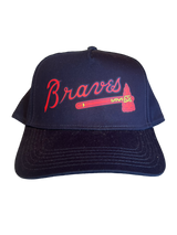 ATL Cursive Navy Logo Hat