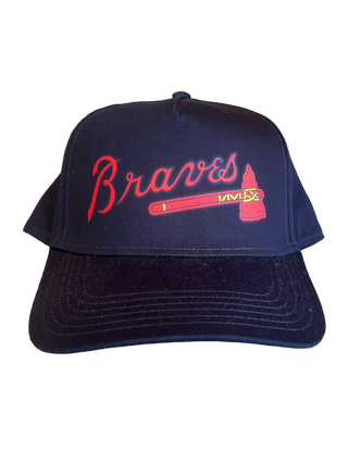 ATL Cursive Navy Logo Hat