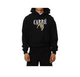 Carré Black Hoodie Leopard Stitch