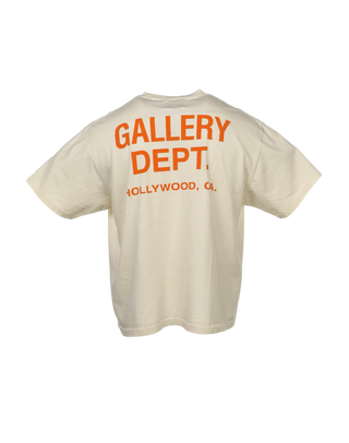 Gallery Cream/Orange Logo Tee