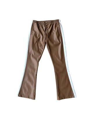 EPTM Light Brown/Cream Leather Pants