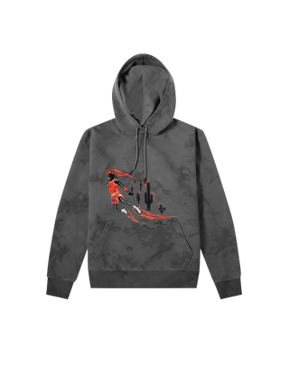 Travis X Jumpman Grey Suede Hoodie (Worn 1x)