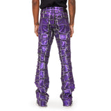 Valabasas Purple Stacked Patch Denim