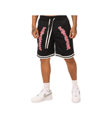 Loiter Mens Black/Red Logo Script Short