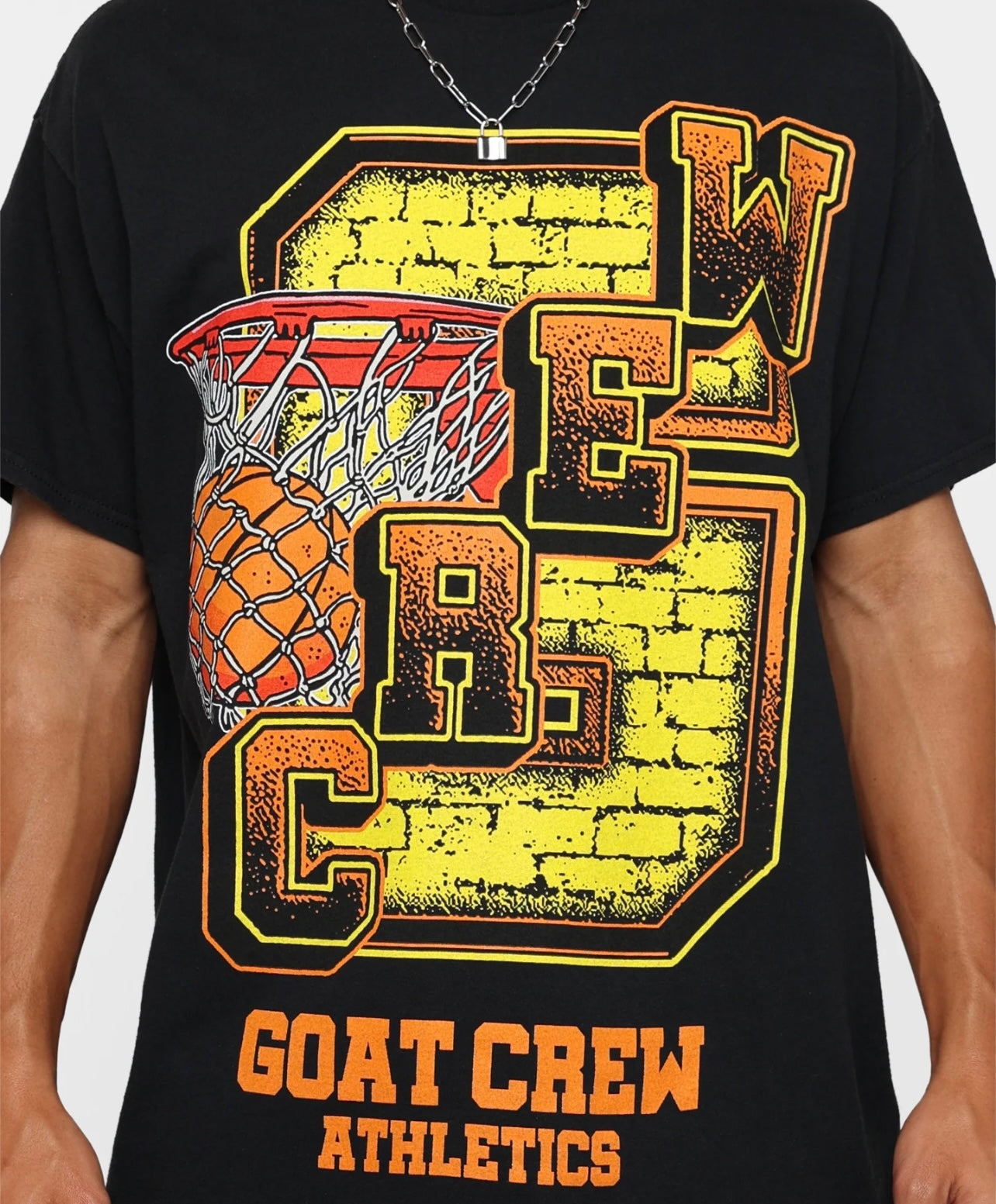 Goat Swish Black SpellOut Tee