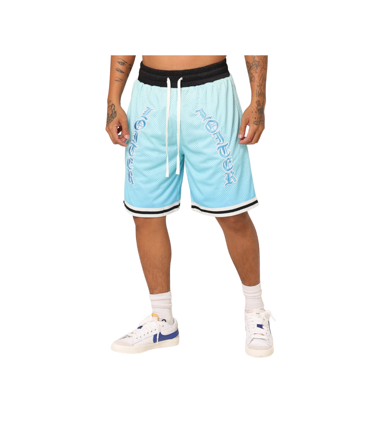 Loiter Blue Faded Shorts