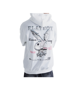 Playboy Licensed Hoodie White/Pink Silver