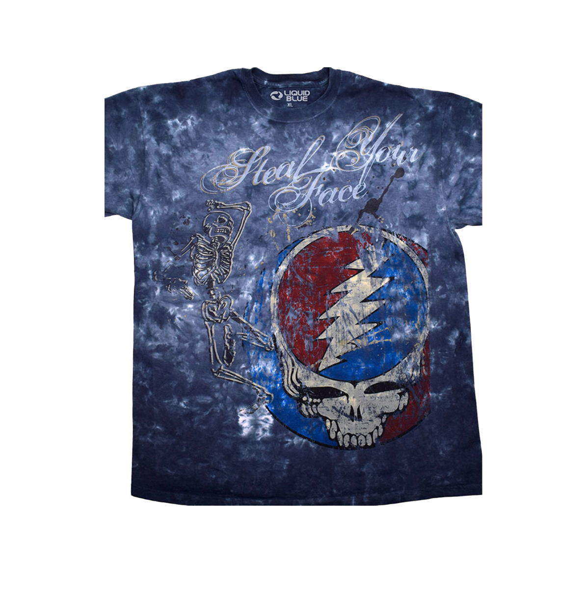 LB Grateful Dead Steal Your Face Tee Wash Fade