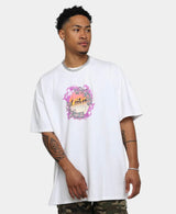 Loiter Acid Wash White Logo Tee