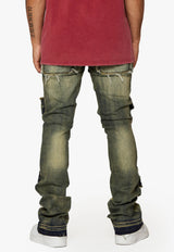 LAB DENIM Dark Wash Distressed