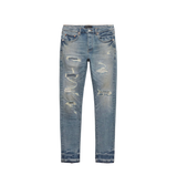 Purple P001 Light Wash Ripped Denim