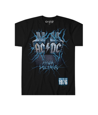 LB AC/DC Blue Lightning Tee