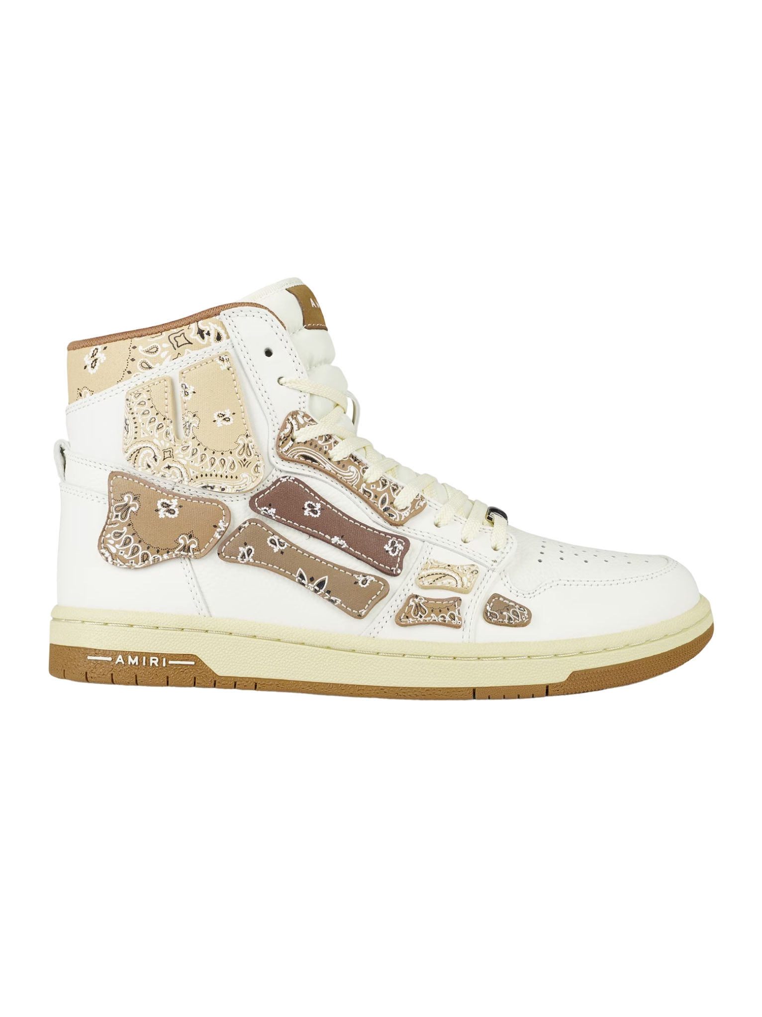 Bone Runner Amiri High Top Tan/White Sneaker