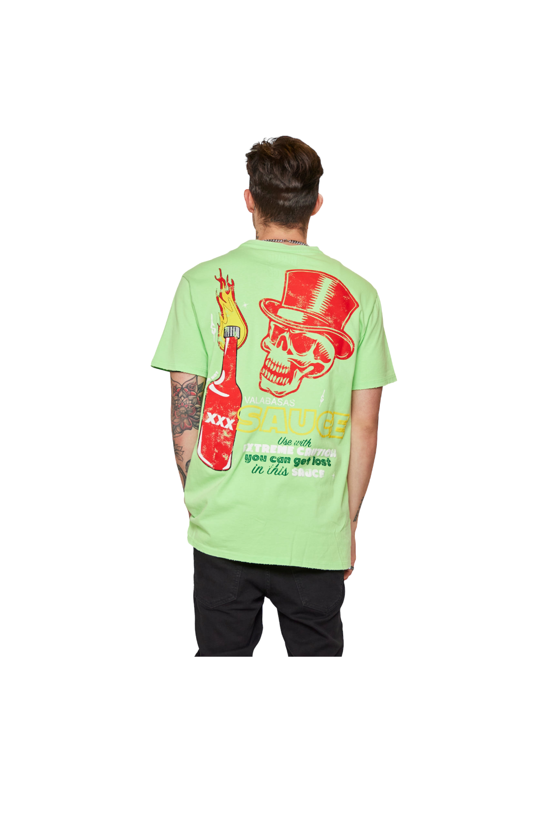 Valabasas Sauce Tee Lime Green