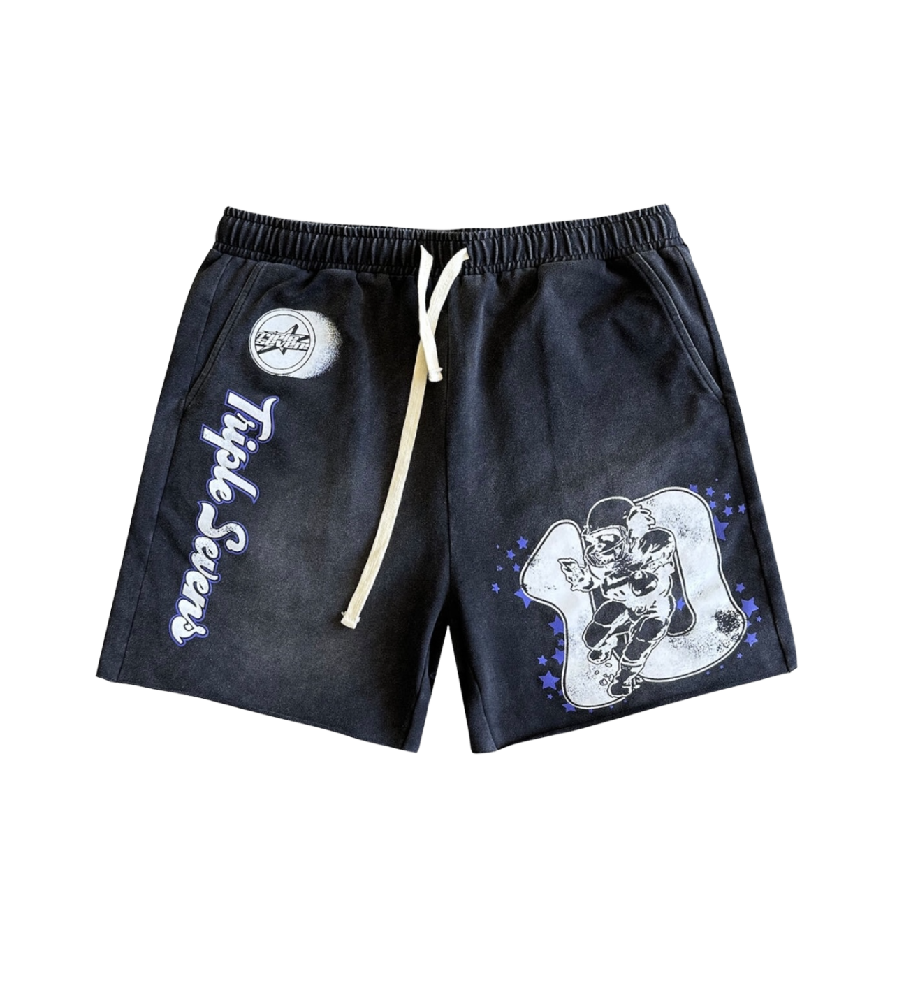 Triple 777 SweatShorts Black