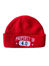 4.0 Streetwear Co Red Beanie