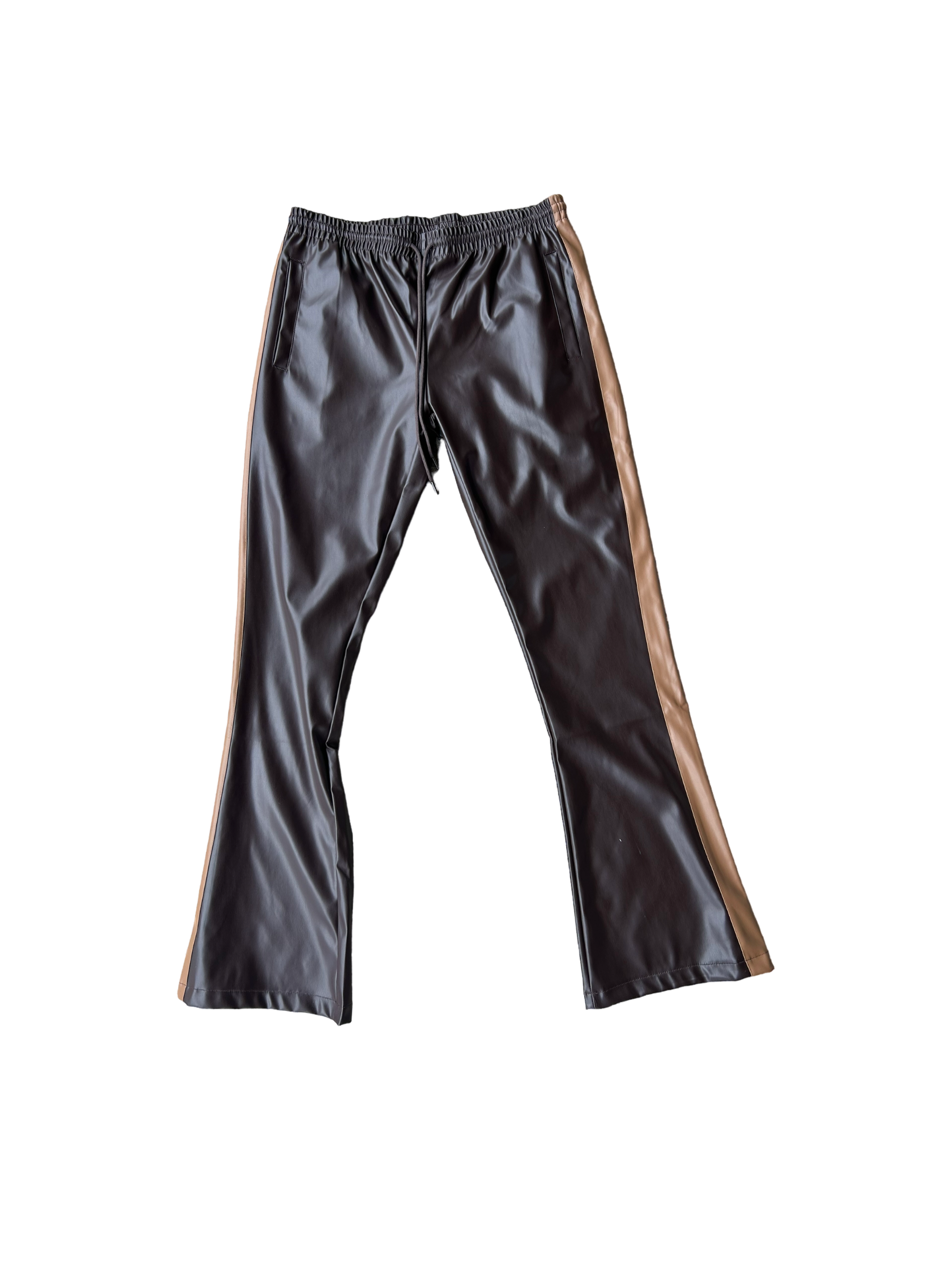 EPTM Brown Leather Chocolate Pants