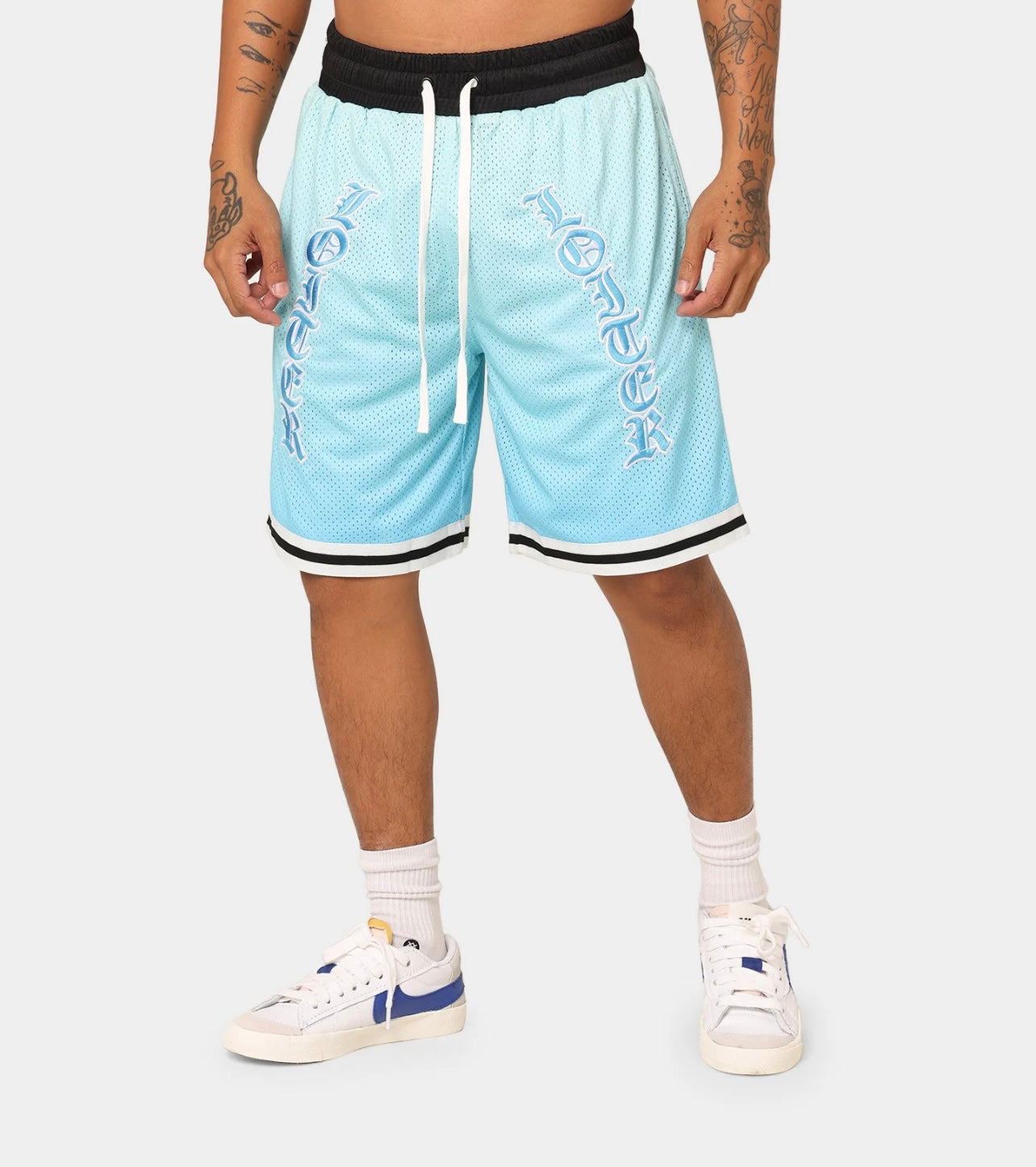 Loiter Blue Faded Shorts