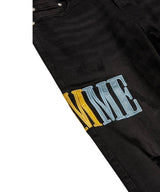 Homme + Femme SpellOut Logo Denim Black