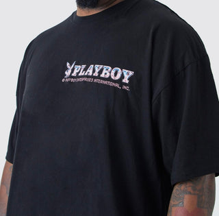 Playboy Licensed Plasma Tee Black Multicolor