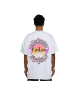 Loiter Acid Wash White Logo Tee