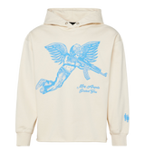 Homme Femme Angel Hoodie Cream Blue