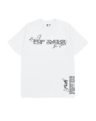 VLONE Pop Smoke Faith Tee White