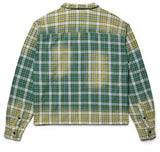 Vale Green Rhinestone Patchwork Flannel