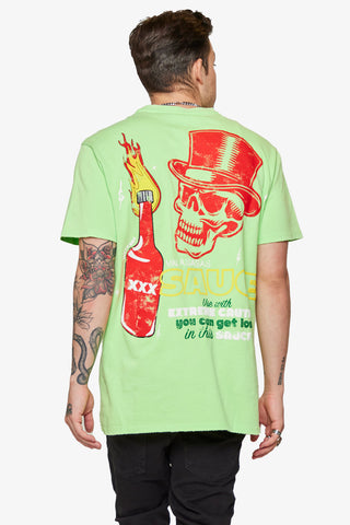 Valabasas Sauce Tee Lime Green