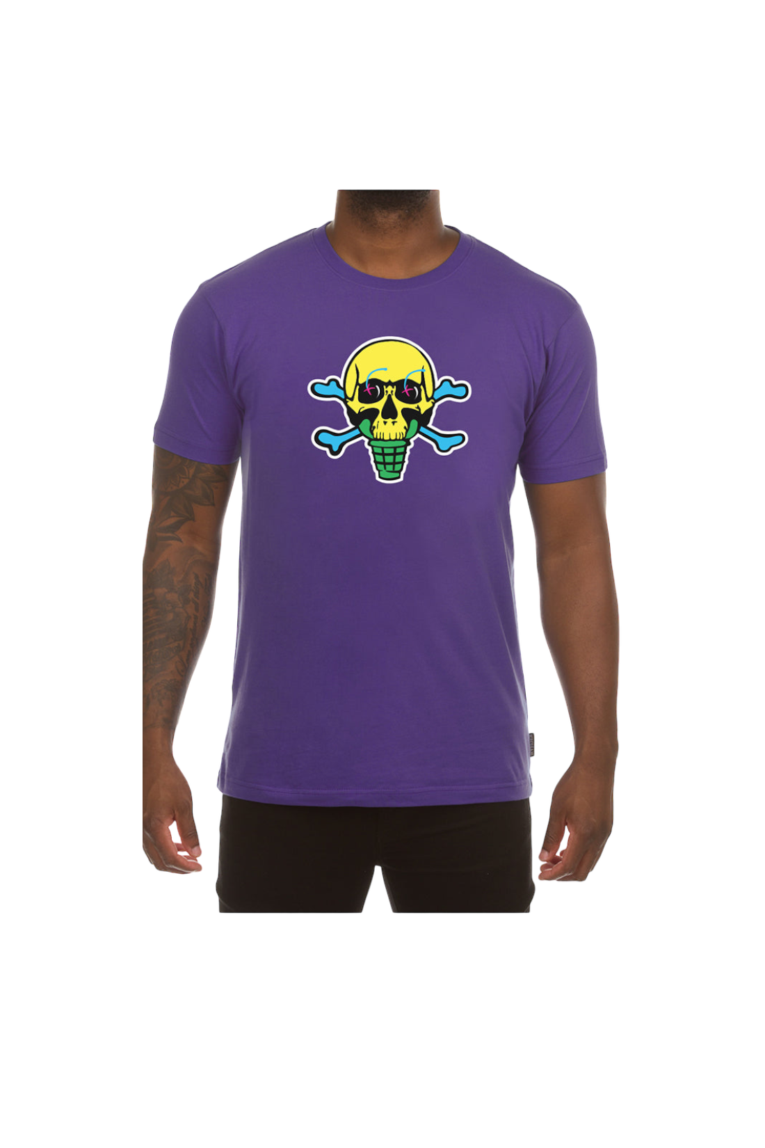 Ice Cream Purple Skull Tee