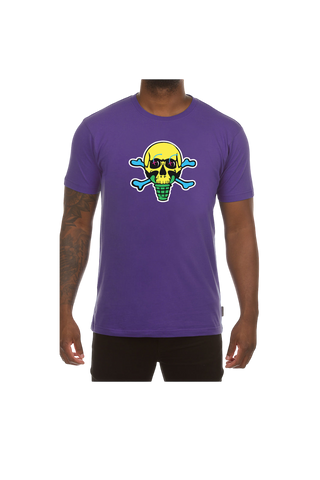 Ice Cream Purple Skull Tee