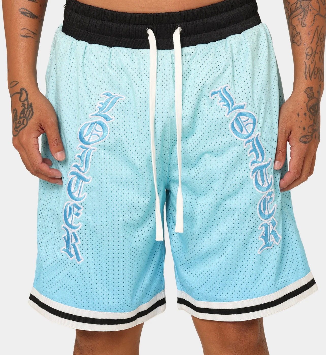 Loiter Blue Faded Shorts