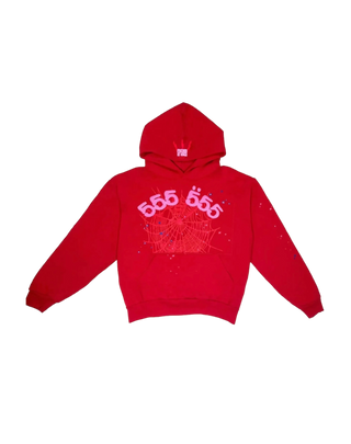 SP5der Worldwide Red Angel 555 Hoodie