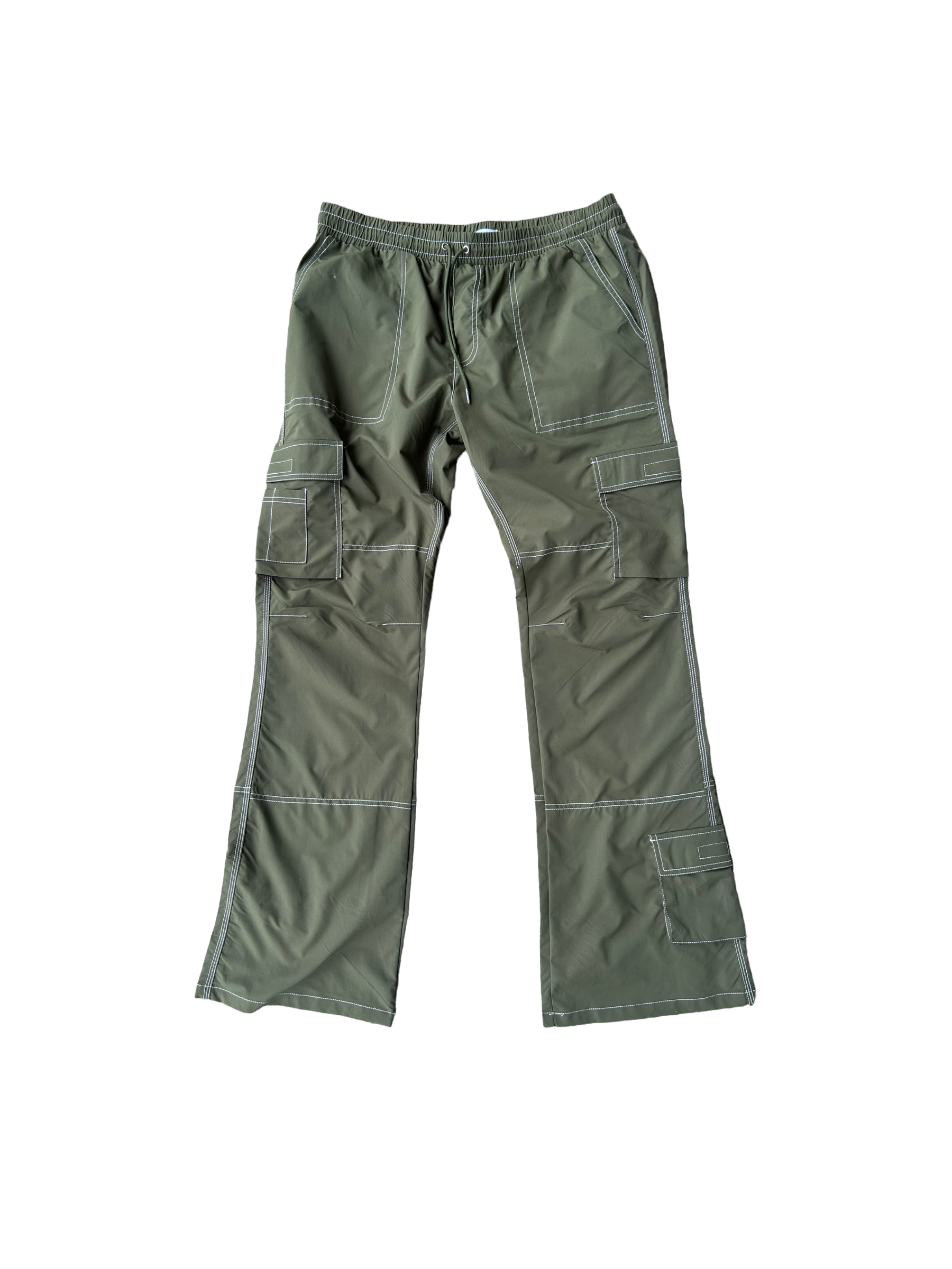 EPTM Cargo Flare Pants Olive Green