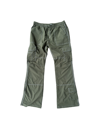 EPTM Cargo Flare Pants Olive Green