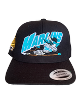 Miami M Black/Blue Hat Sliders Series Mascot