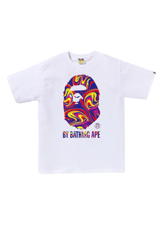 Bape Multi Color Tee White