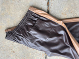 EPTM Brown Leather Chocolate Pants