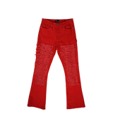 EPTM Red Stacked Denim Jeans