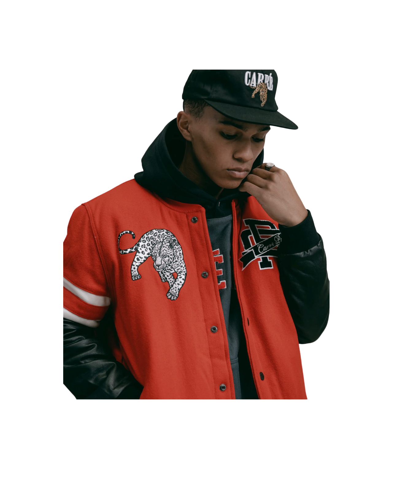 Carré Paris Letterman Jacket Red/White