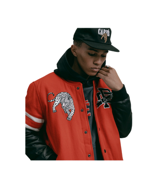 Carré Paris Letterman Jacket Red/White