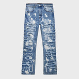 Homme + Femme Twilight Paint Splatter Denim