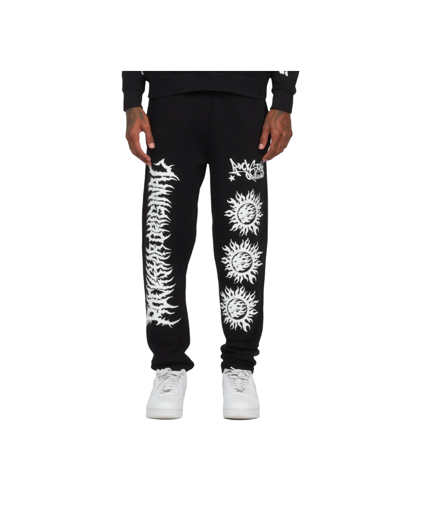 Rockstar Dept Eyes Sweatpants Black