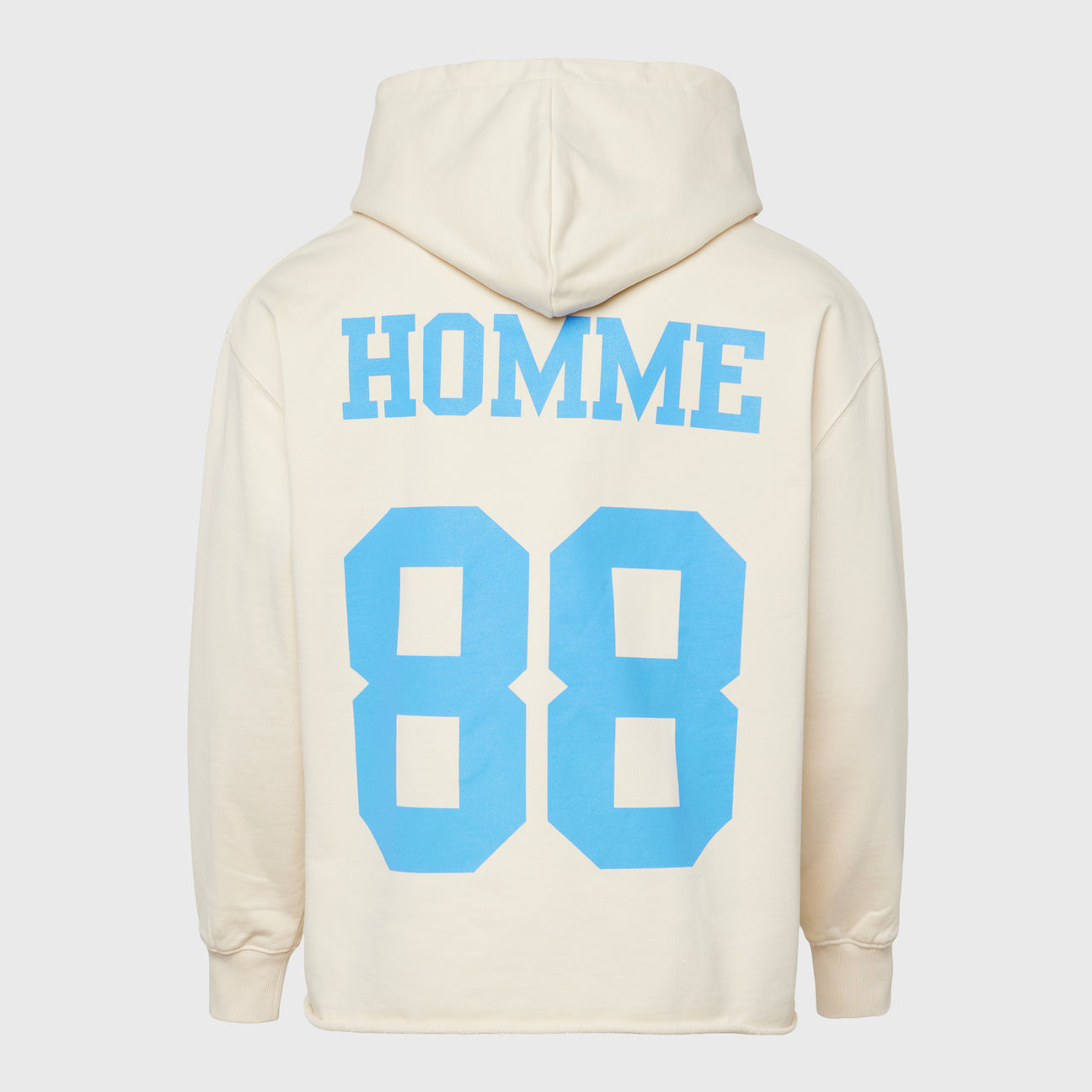 Homme Femme Angel Hoodie Cream Blue